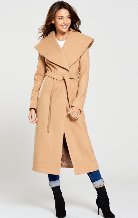michelle keegan littlewoods high street camel coat